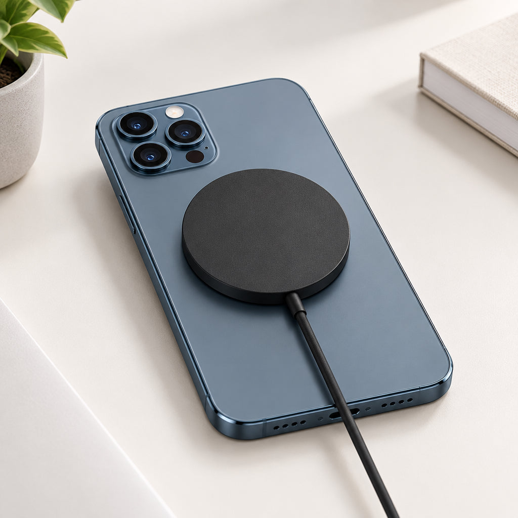 Magnetic Wireless Phone Fast Charger with Type-C Cable